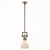 Chapman Traditional Yoke Mini Pendant - Polished Nickel & White Glass 3D model small image 1