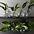 Elegant Branch Decor Set 3D model small image 1