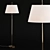Elegant Malin Floor Lamp 3D model small image 1
