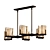 Elegant Aris 6-Light Bronze Chandelier 3D model small image 1