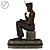 Bronze Officer with Pipe 3D model small image 3