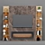 Title: Majestic Oak Tv Stand 3D model small image 1