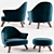 Elegant Desiree Alasia Chair 3D model small image 1
