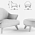 Elegant Desiree Alasia Chair 3D model small image 3