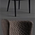 Chic Quilted Dining Chair 3D model small image 2