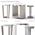 Modern Bernhardt Axiom Chairside Table 3D model small image 1