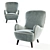 La Fibule Hepburn Armchair 3D model small image 1