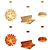 Rustic Wood Pendant Light 3D model small image 1