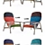 Modern Lilo Moroso Armchair: Comfort in Style 3D model small image 3