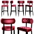 Zulu Bar Chair: Exquisite Design with Brabbu 3D model small image 1