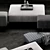 Elegant Minotti Damier Ottomans 3D model small image 2