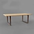 Elegant 220cm Dining Table 3D model small image 1