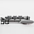 Cozy Comfort: Flexform Soft Dream Sofa 3D model small image 2