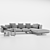 Cozy Comfort: Flexform Soft Dream Sofa 3D model small image 3