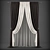 Modern Style Curtains: Polys 157396 / Verts 159205 3D model small image 1