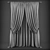 Modern Style Curtains: Polys 157396 / Verts 159205 3D model small image 2