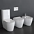 Scarabeo Moon Collection - Toilet, Bidet & Close-Coupled Set 3D model small image 1