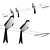 Elegant Flight: Martinelli Luce Le Rondini 3D model small image 1