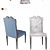 Salda Central Column Table & Chairs 3D model small image 2