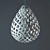 Light-up Pear Pendant: Handcrafted in Belarus 3D model small image 2