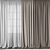 Elegant Drapes & Sheer in Assorted Fabrics 3D model small image 2