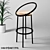 Loft Style Bar Stool 3D model small image 1