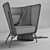 Modern Nordic Design Aura Chair 3D model small image 3