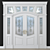 Elegant Stained-Glass Door: Artistry at Your Entrance 3D model small image 1