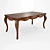 TONIN CASA Aston Dining Table Walnut Finish 3D model small image 1