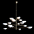 Retro-Luxe Four-Tier Chandelier 3D model small image 2