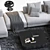 Elegant Minotti Set 18 with Alexander Sofa 3D model small image 2