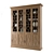 Georgian Fretwork Buffet: Antique Natural Elm 3D model small image 2