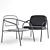 Sleek Eija Metal Chair 3D model small image 1