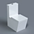 Sleek Edge Toilet: Modern Design 3D model small image 1