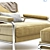 Vintage-Inspired Carpe Diem Armchair 3D model small image 2