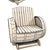 Barrel Chic 845mm Sofa Set 3D model small image 3