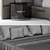 Elegant Designer Bed 3D model small image 3