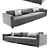 Frigerio Davis Out Sofa: Comfort and Style in One 3D model small image 2