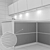 Elegant Nova Elba Kitchen Set 3D model small image 3
