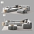 Delano Sofa Set: Modern Elegance for Your Living Space 3D model small image 1