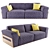 Elegant Bubble Sofa Bed 3D model small image 1