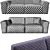 Elegant Bubble Sofa Bed 3D model small image 2