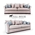 Celine Elegant Ivory Sofa 3D model small image 1