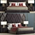 Sleek Dream Bed 3D model small image 1
