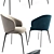 Elegant Lema Bice Dining Chair 3D model small image 2