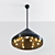 Illuminating Electric Ballroom - Modern Lighting Fixture 3D model small image 1