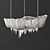 Opulent Nikel Chandelier: Terzani Atlantis 3D model small image 1