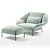 Elegant Ligne Roset Paipai Armchair 3D model small image 1