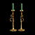 Elegant Evoca Candlestick Pair 3D model small image 1
