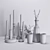 Elegant Deer Joshua Decorative Set 3D model small image 2